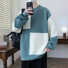 【新品】2025秋冬男士时尚休闲百搭针织毛衣潮流-M5103-P45，男装针织衫/毛衣，星座1105-1