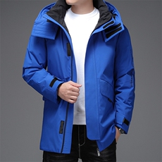 冬季休闲可拆卸帽中长款羽绒服新款中青年加厚外套DFLDY6001-P295，男装羽绒服，电商B212（原钱塘6029）
