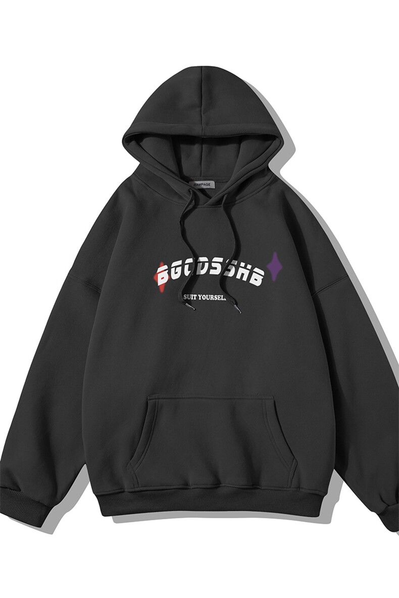 白底新款秋季时尚百搭宽松字母印花潮流连帽卫衣W1028P40控58,男装卫衣,电商A247-1