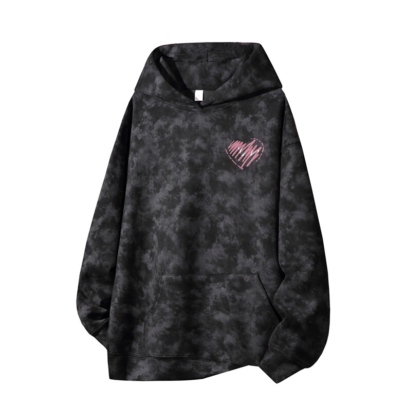 得物供货、重磅420克现货麂皮绒扎染卫衣HD019-1-WL25195ZR-P45,男装卫衣,电商019-1