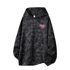 得物供货、重磅420克现货麂皮绒扎染卫衣HD019-1-WL25195ZR-P45，男装卫衣，电商019-1