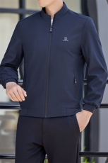B-N9753男士2024年秋季新款长袖中老年爸爸装外套立领夹克外套，男装夹克，电商B360