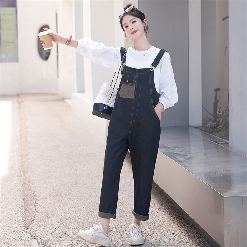 时尚套装女2025春装新款女装韩版气质显瘦两件套背带裤套裤,女装套装/套裙,慧尚依恋