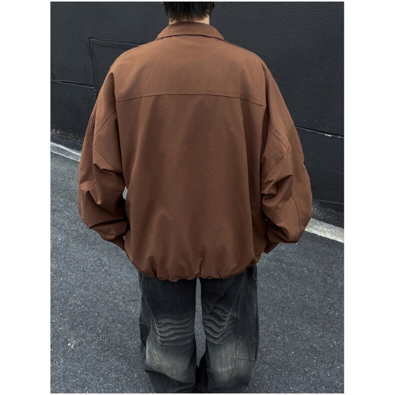 立领美式夹克男士2025秋季新款蝙蝠袖宽松飞行外套潮牌JK20-P68,男装夹克,星座308B-2