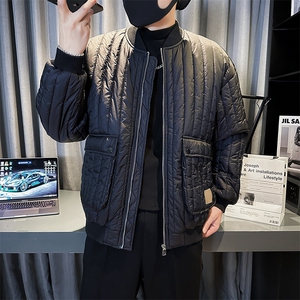 直播冬新款棉衣羽绒棉男潮牌男加厚棉服港风宽松外套MY5056图片