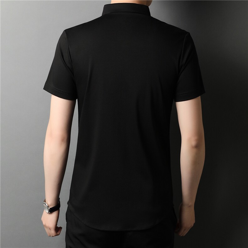 ATf1301钱塘2020-3夏季男士高端全棉短袖精品衬衫P78,男装衬衫,钱塘207-3