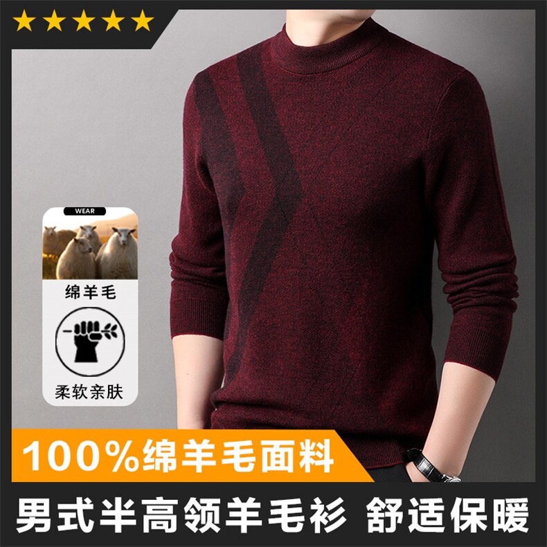 羊毛中高端男士羊毛衫精品毛衣主推图片