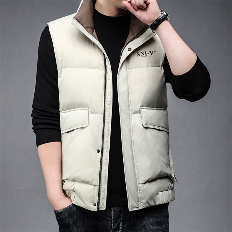 B89499锦纶精品面料男装羽绒服90鸭绒男士马甲休闲主推款,男装羽绒服,钱塘207-3