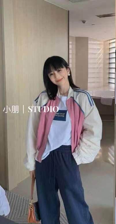 现货，春款撞色棒球服，其它，淳沐