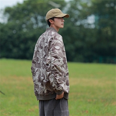春季飞行服夹克外套男简约休闲百搭棒球服上衣迷彩P65JK837-P60，男装夹克，电商B306
