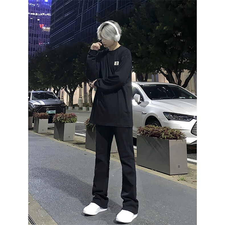 B221 美式ins高街暗黑小众修身弹力休闲牛仔裤 LK23010-P60 控78图片