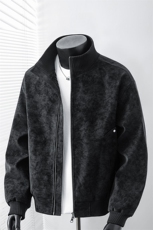 2026春新款得物品质休闲皮夹克飞行服皮衣男防外套26183-P60，男装夹克，星座1402-3