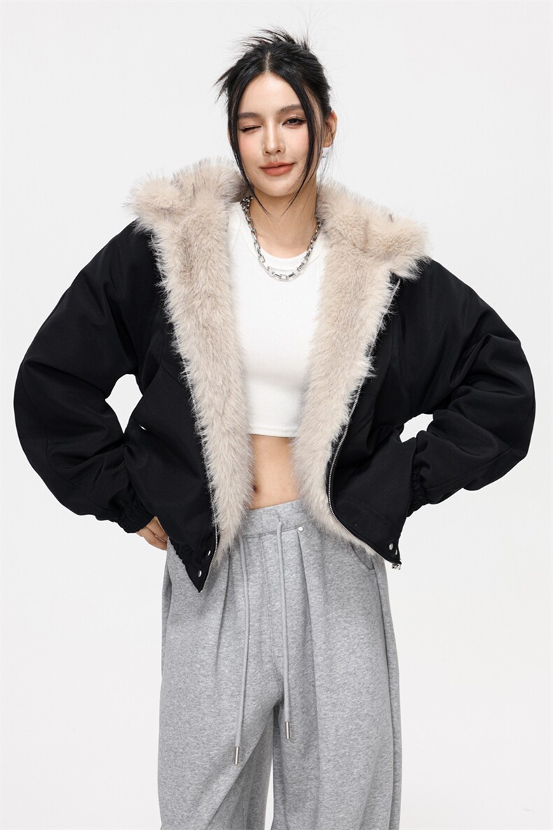 2025日系冬季大毛领保暖防风棉衣派克服外套男女同款XY2519-P95,男装棉衣,星座717