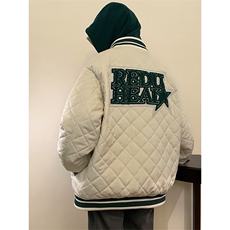 冬款加棉毛巾绣棉服潮假两件休闲连帽外套男士8135-P140控价178，男装棉衣，电商A441-1