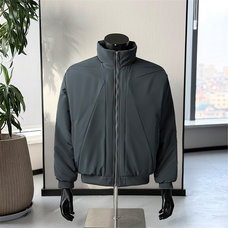 2025冬季高级感痞帅立领棉衣设计感潮流棉服25XM88288特批68,男装棉衣,电商A042