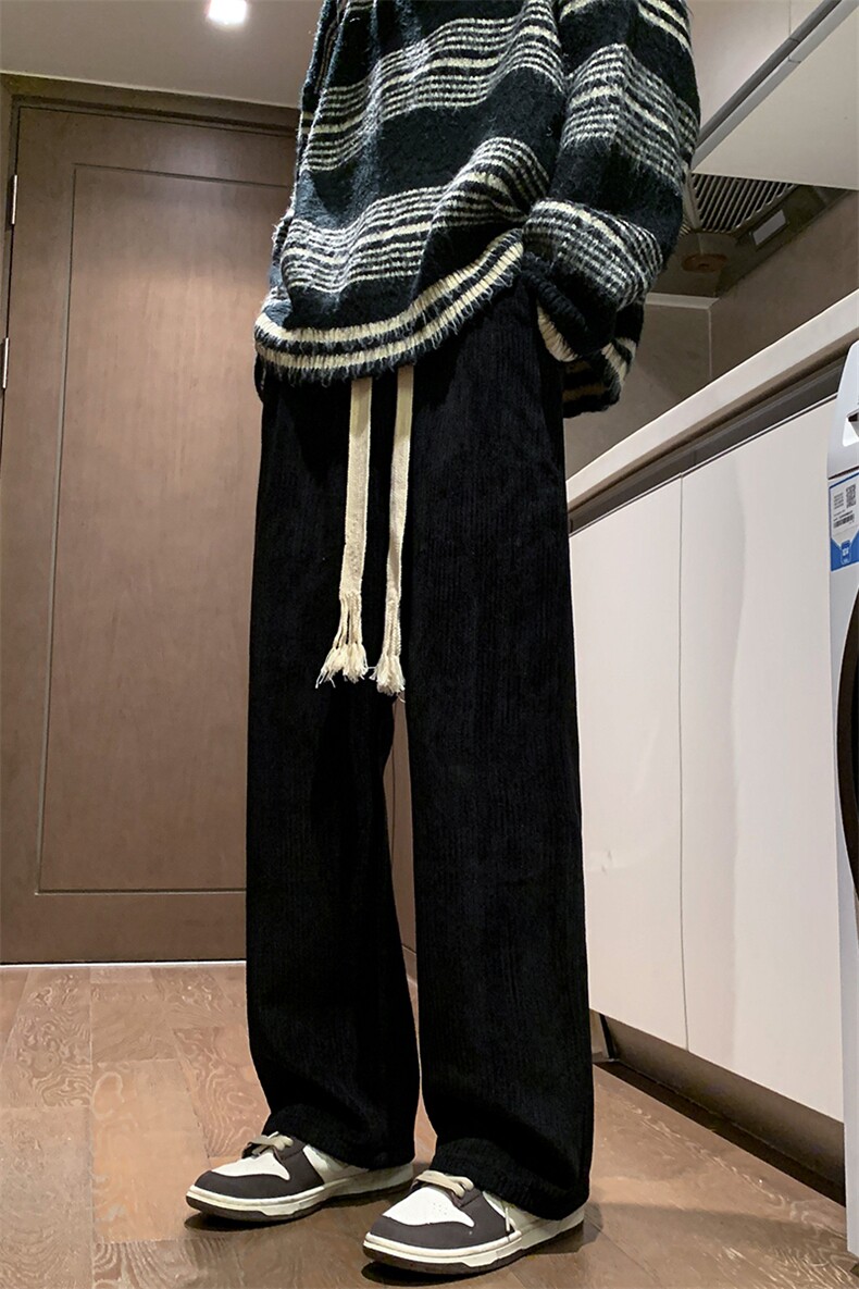 8XL-M秋款特大码胖子运动裤灯芯绒卫裤男9028P45控58,男装休闲裤,电商D206-1