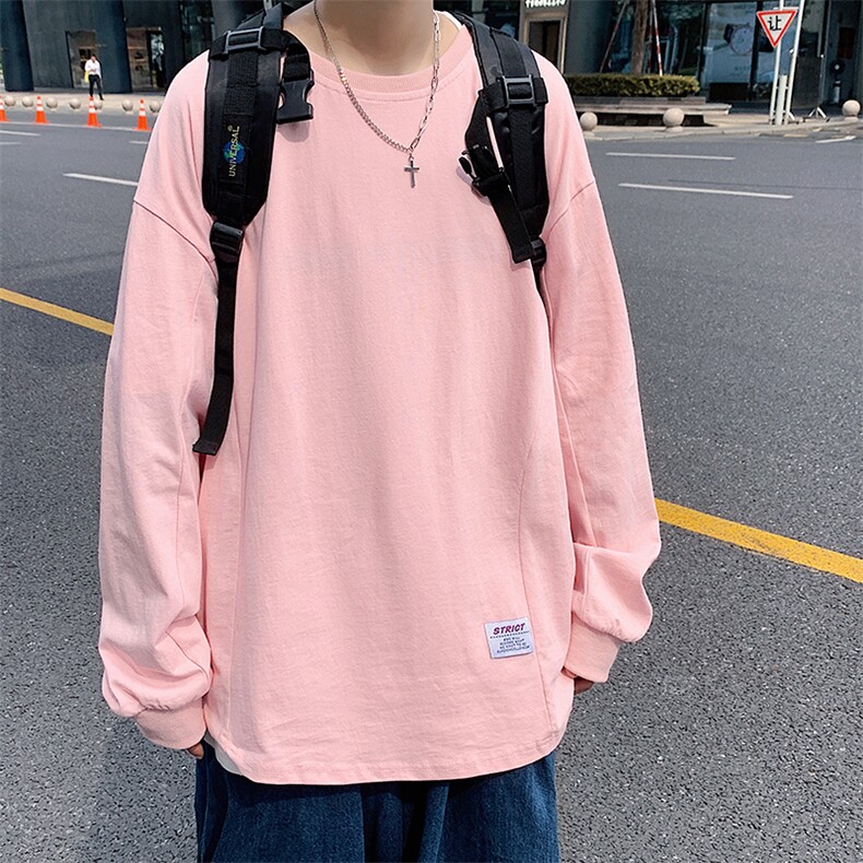 A102-P38长袖t恤男士大码宽松卫衣男打底衫男秋衣男,男装T恤,电商A040