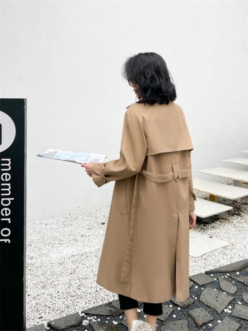 2022#春季风衣系列 货号：6005SML，女装风衣，序儿