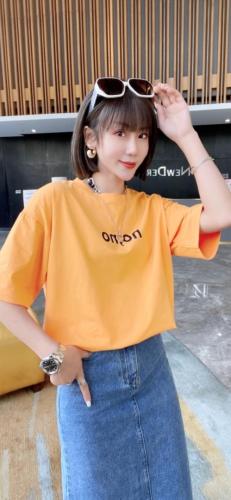 夏装新款韩版女装短袖T恤,女装T恤,简蔻