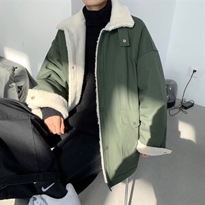 冬季羊羔毛外套男港风宽松休闲百搭韩版加绒加厚衣  W2153-P72图片