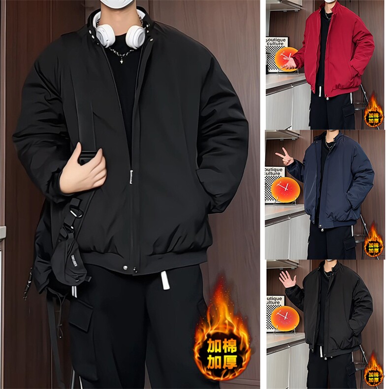 MY241/P85棉衣男冬季加棉加厚宽松大码百搭潮保暖棉袄外套棉服图片