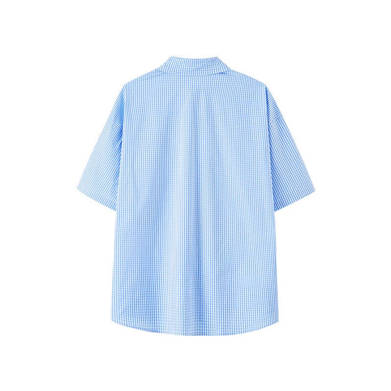 CS1128-P60控98高品质夏季新款设计感大码冰丝短袖情侣衬衫,男装T恤,电商A059