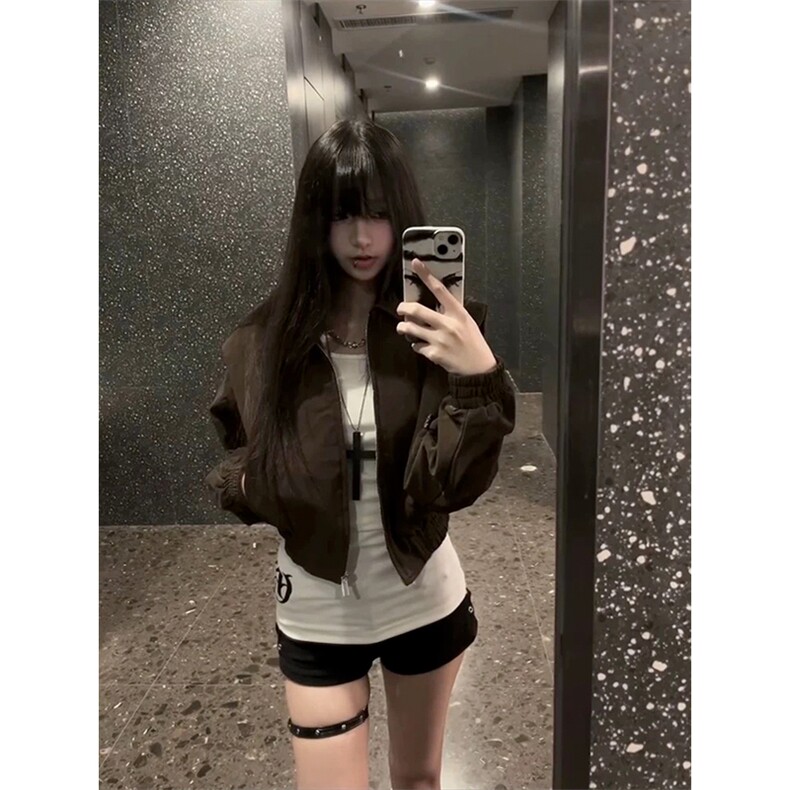 网图有货春季新款韩系超火高级感显瘦初春夹克男女A1348-P66,男装夹克,星座1505