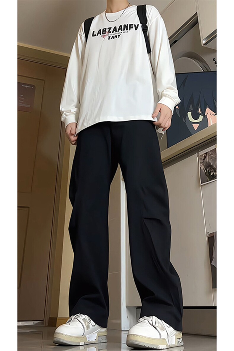 8XL-M春季弯刀裤工装裤子男美式高街马吉拉西裤阔腿直筒KZ009P58,男装西裤,电商B312