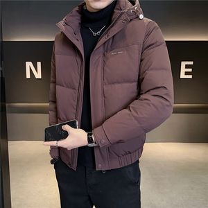 M-4XL B353 3612 P195 咖2025可拆帽羽绒服【标50控活动价288】图片