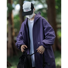 山系机能工装夹克男女宽松户外连帽防水冲锋衣情侣外套JY704-p62，男装夹克，星座1008