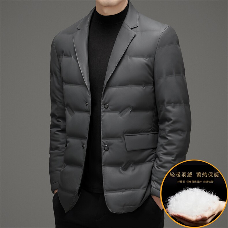冬男士翻领时尚休闲皮衣羽绒服男外套潮流百搭上衣HD2108-P300,男装皮衣,星座1105-3