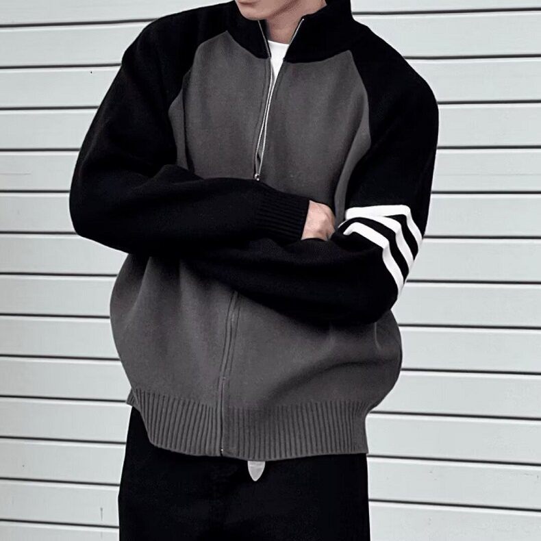 潮牌春秋季男士针织开衫外套休闲夹克秋冬加厚保暖毛衣M336，男装针织衫/毛衣，星座1116A（原606A-3）