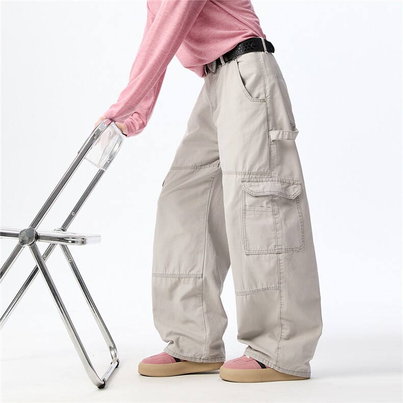 6149高品秋冬现货重磅100棉拼接伐木工装休闲裤(P68X118)3,男装工装外套,电商C315