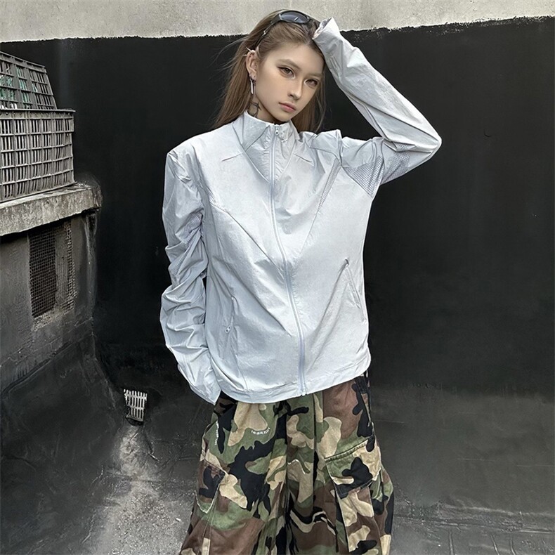 春夏款高品质冰感速干防晒服休闲户外运动外套透气弹力机能风夹克,男装防晒衣,电商A443