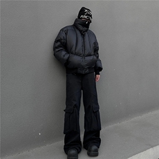 美式cleanfit盔甲羽绒棉服面包服立领外套男H1032P128（网图），男装棉衣，电商A341