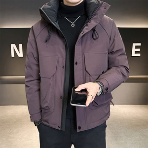 新标90白鸭绒 2025年连帽时尚潮流保暖羽绒服男YR6059-P240图片