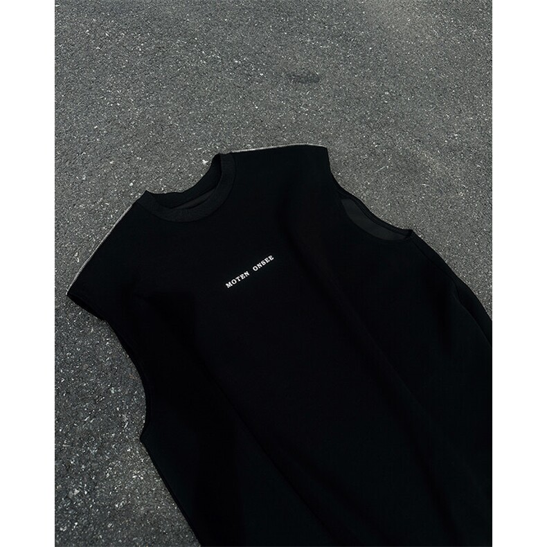 夏季宽松美式高街无袖背心短袖T恤潮808B-WH055-P40,男装背心/马甲,星座808B