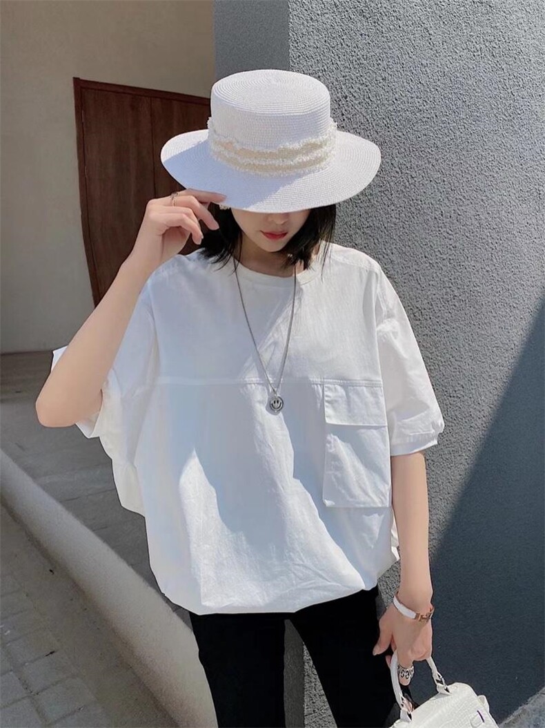 ［爱美欧］夏季新款阔版小衫，女装，爱美欧