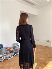 韩版甜美淑女时尚气质高雅甜美蕾丝连衣裙，女装连衣裙，荷塘月色