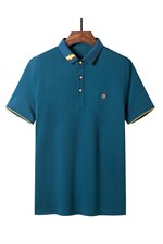 POLO衫男上衣半袖男装衣服男士体恤衫T恤潮牌休闲翻领爸爸短袖男，男装T恤，电商B212（原钱塘6029）