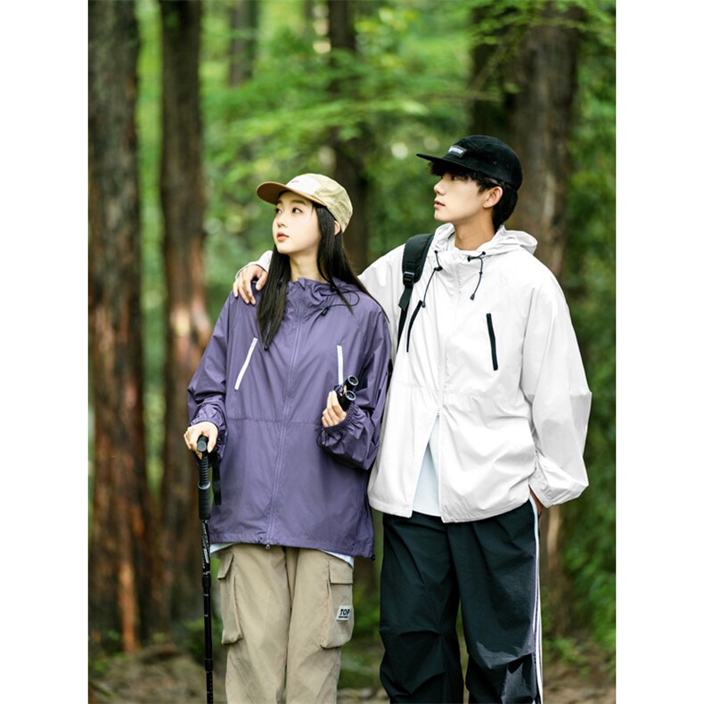 2024防晒衣夏季薄款日系户外轻薄外套美式潮牌连帽防晒服F015-P41图片