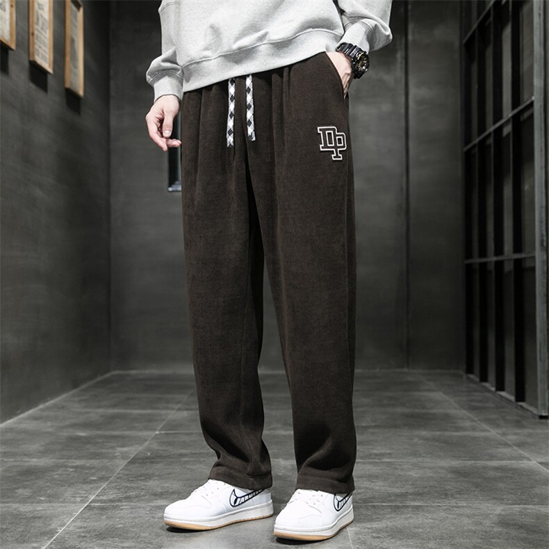 M-8XL秋季高街ins潮裤子男韩版潮宽松直筒大码长裤SJ109-K66-P50,男装休闲裤,星座109-1