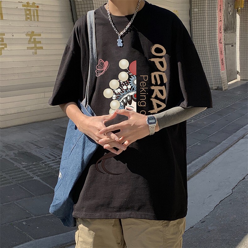 DX17161-P20纯短袖t恤男大码半袖打底衫宽松体恤衫港风,男装T恤,电商A040