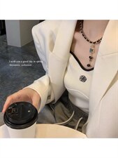 【现货】小香风冰丝背心黑白两色，女装背心吊带，CHERRY·印