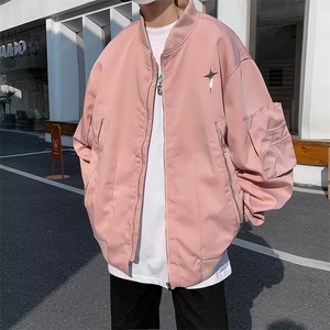 牛仔外套男秋季高街休闲夹克港风休闲工装上衣服JWT55-P60图片