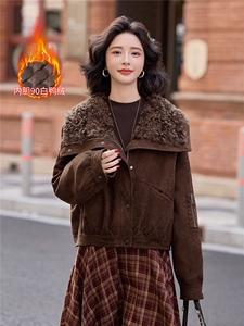 BAO款新增颜色2025冬季新款大毛领拼接90绒羽绒服女外套图片