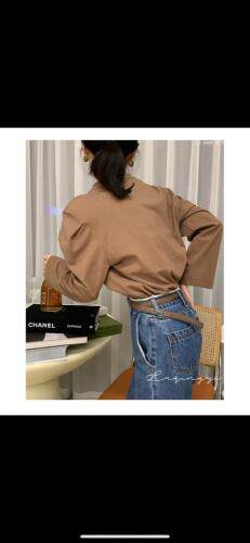 春季新款，肩棉长袖T恤，女装T恤，郭郭家