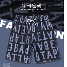 夏季户外沙滩裤男速干泳裤情侣休闲海边度假短裤DK888P20控38，男装休闲裤，电商A089-1