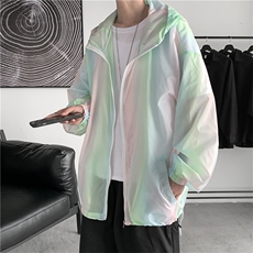 F3050/P38新款七彩防晒衣男夏季防晒服宽松遮阳运动薄款外套夹克，男装夹克，电商A141