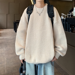 B320P48秋冬男装毛衣纯色打底衫男装休闲宽松线衫图片